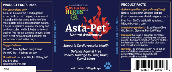 Asta-Pet™ Natural Astaxanthin